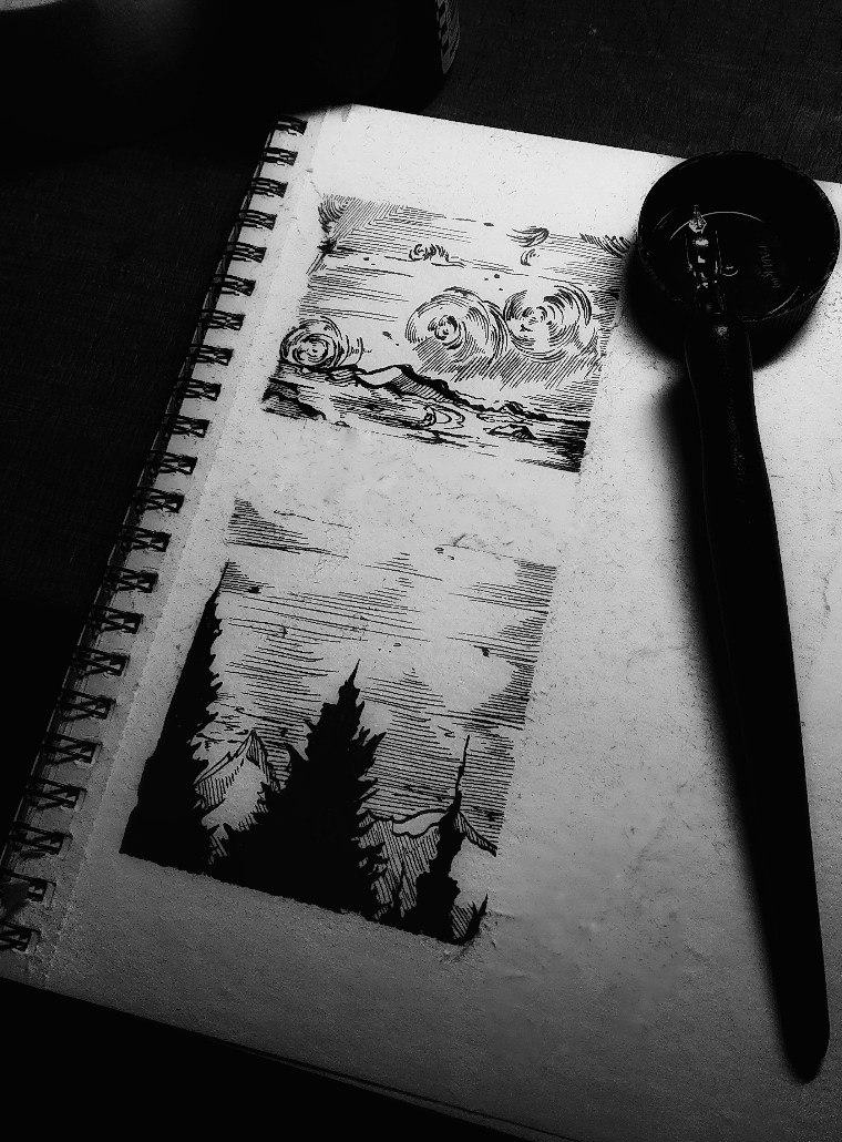 FawnEsther's tweet photo. #BlackandWhiteart https://t.co/PbugupQ7Hg