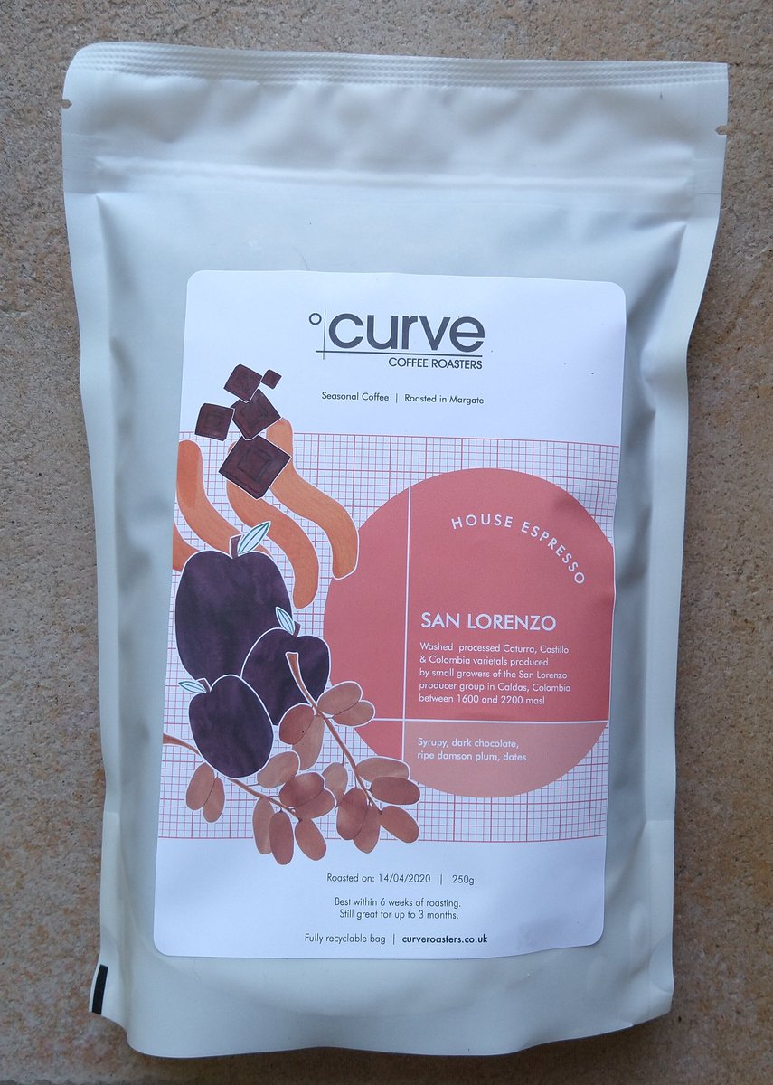 BrianCoffeeSpot's tweet image. New coffee day! This @curveroasters San Lorenzo, a small producer group in Colombia, is my new morning coffee, going really well through my cafetiere, as well as my new daily espresso.
