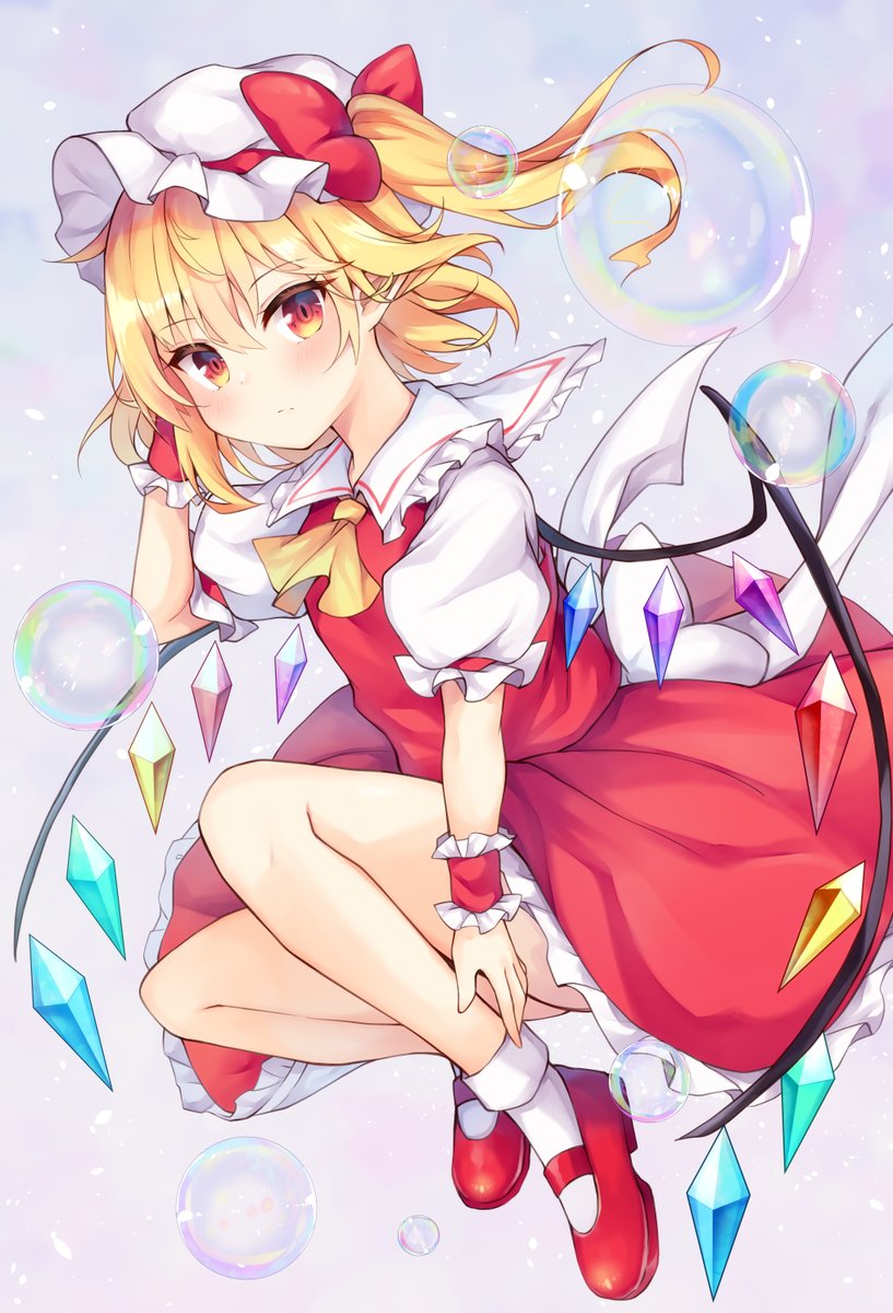 東方 フランドールとシャボン玉 東方project 東方 Miy のイラスト