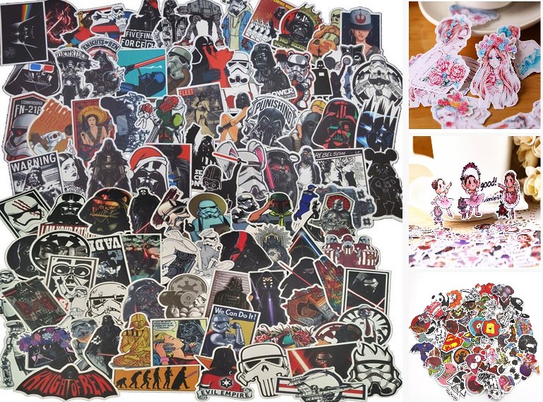 100 Vinyl Star wars Stickers Pack - Skateboard etsy.me/2VGNnhB #papergoods @EtsyMktgTool #skateboardsticker #skateboarddecals