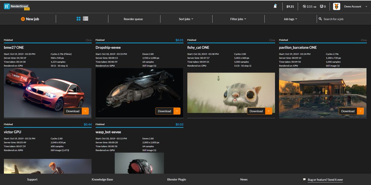 RenderStreet's tweet photo. Our new interface is live! Fresh new design,easier than ever to use and packed with new features. It also comes with improvements for Eevee rendering, file transfer and many more. Get more details about it here:

https://t.co/wRqzWDEGkm

#b3d #rendering #modo #renderstreet https://t.co/km1tGnID2Y
