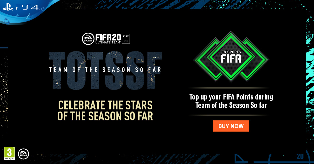 GamesTheShop's tweet photo. Team of the Season (TOTS) is one of the most anticipated events of the FUT calendar. 
Buy FIFA 20 FUT POINTS from https://t.co/6i1KvSQoJS
#FIFA20 #FIFA20FUT #PS4 #PlayStation #GamesTheShop https://t.co/eLTpfr9goc
