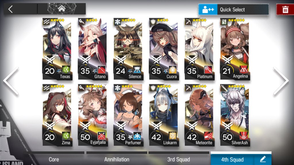 nabil7r's tweet photo. Full team E2 done 😤
#Arknights https://t.co/qAmU36EQZZ