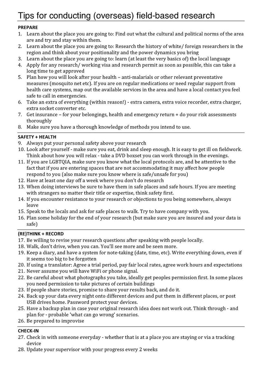 TRU_Lab's tweet photo. Wonderful open-source guide to conducting overseas field research, compiled by @jennypickrell and extremely useful for our own @WSofArchi @CUGeogPlan @CardiffDA and #UrbanDesignAtCardiff doctoral students. #AcademicChatter #PhDlife https://t.co/OxiG90tyDU