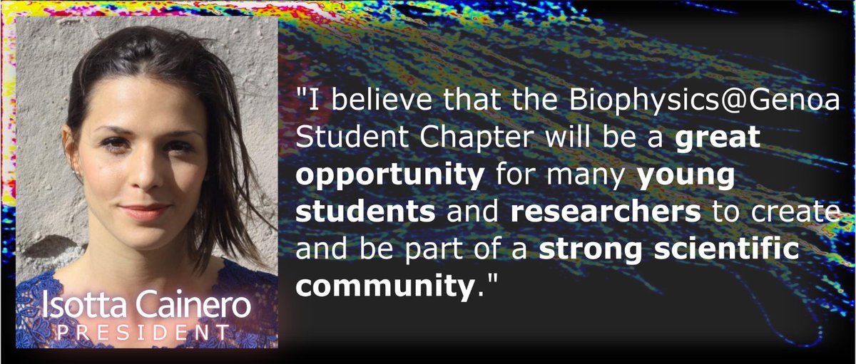Here we go with the first young #biophysicist we would like to introduce you! Her name is Isotta and she is the President of our Student Chapter! She will give and interesting perspective on why you should join us! Tap on the image to read more! #stayathome #iorestoacasa