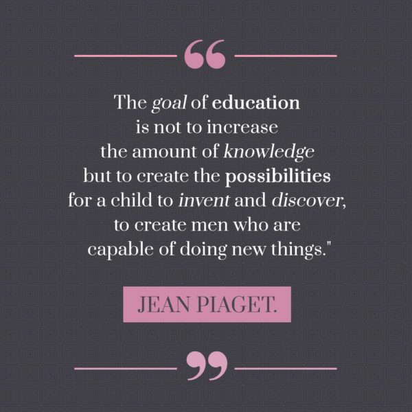 AfrikTefa's tweet photo. The goal of education is not to increase the amount of knowledge but to create the possibilities for a child to invent and discover, to create men who are capable of doing new things.–Jean Piaget
#covid19 #stayhomes #FocusOnExams #elearning2020 https://t.co/hyS0mekYPs