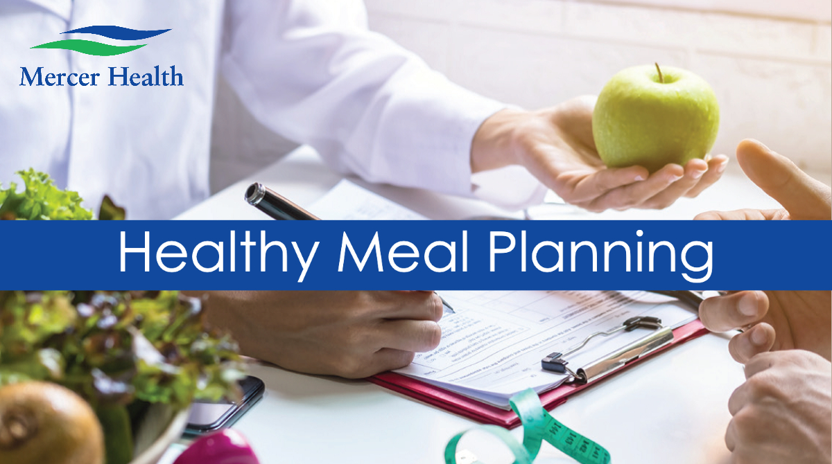 Mercer Health is now offering FREE weekly meal plans and grocery shopping lists. For more information, visit our blog: bit.ly/3apyNir. To get started visit bit.ly/3cyDJD9