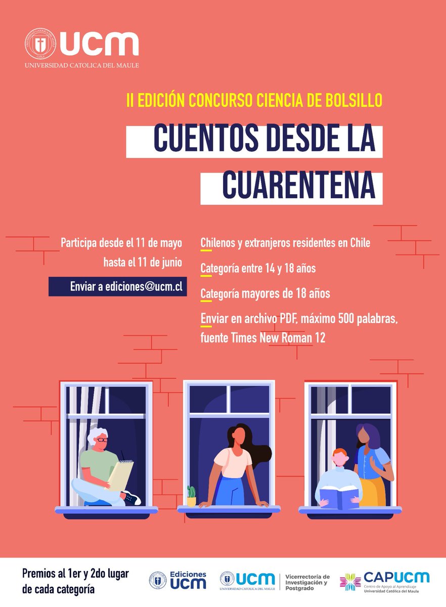 ¿Te gusta escribir? ¿te interesa la ciencia? 
Este concurso es para ti: #CienciaDeBolsillo 
Toda la información para concursar en este bellísimo afiche 😍👇

Somos #TuUniversidad 😉