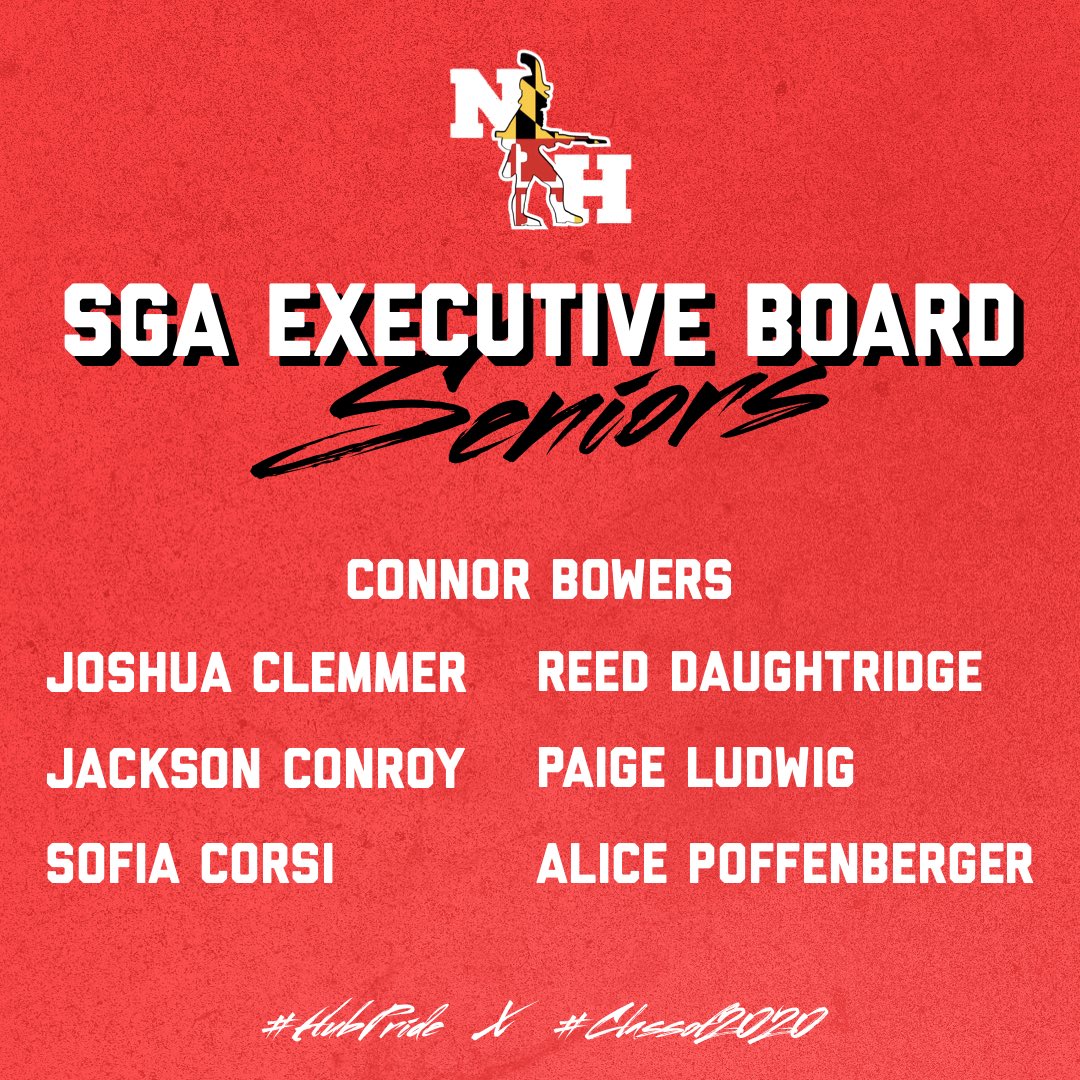 HubsNHHS's tweet photo. THANK YOU to our @HUBS_SGA Executive Board Seniors for your leadership!

#HubPride // #Classof2020 🎓 https://t.co/yarbOiHic2