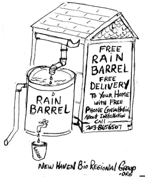 Looking for a great home improvement project during the #lockdown? Try installing a rain barrel at your home! The New Haven Bioregional Group will deliver a FREE rain barrel to your house and show you how to install it! #stormwater