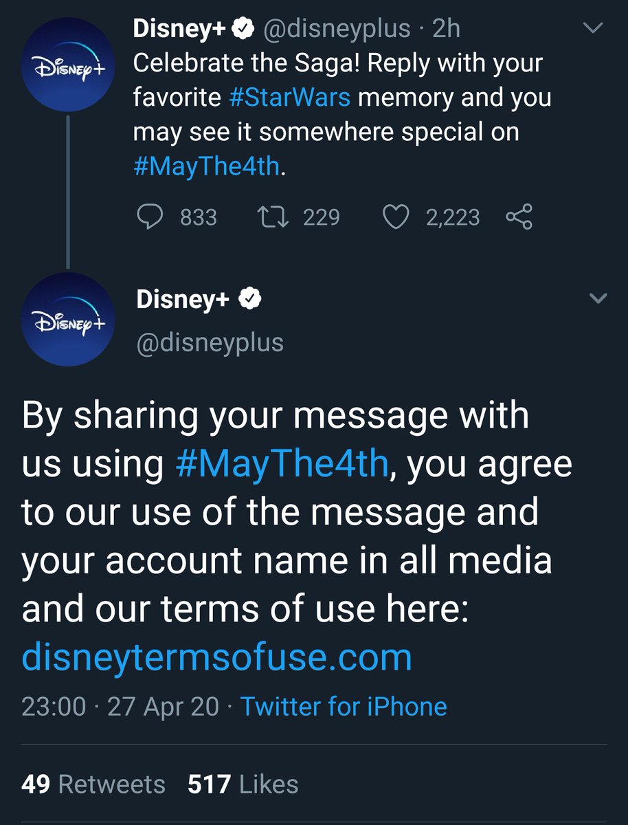 Пользователи Твиттера высмеяли попытку Disney «присвоить» записи с хештегом MayThe4th