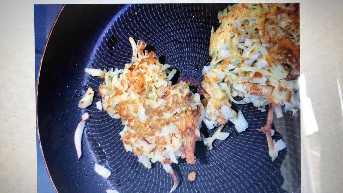 ThinkNKAcademy's tweet photo. A number of Mrs Stevenson’s Year 10 MFL students have been making kartoffelpuffer (German potato pancakes) as part of their work. Fantastic!! #TeamNKAcademy #ThinkNKAcademy #MFL #homelearning https://t.co/yIp1IxpqV7