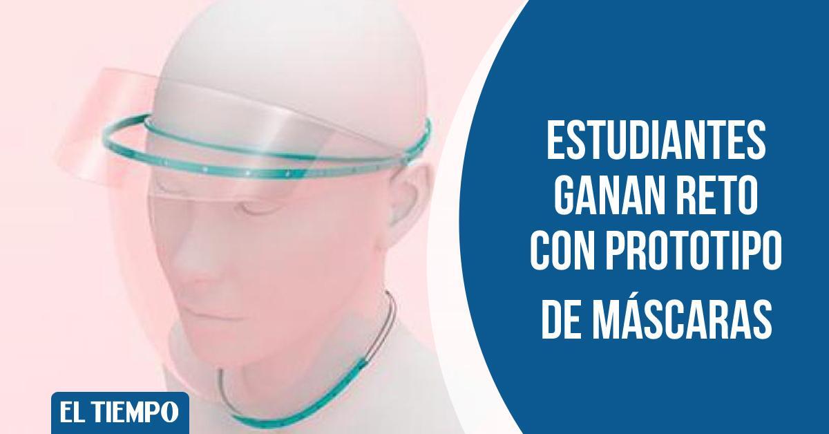 ELTIEMPO's tweet image. Ingenio nacional 👏👏👏 Estudiantes de la Universidad Central y la Universidad del Bosque crearon una máscara de protección que cubre todas las mucosas expuestas para prevenir el contagio.
Conozca aquí el increíble proyecto 👉 bit.ly/2VEReeY