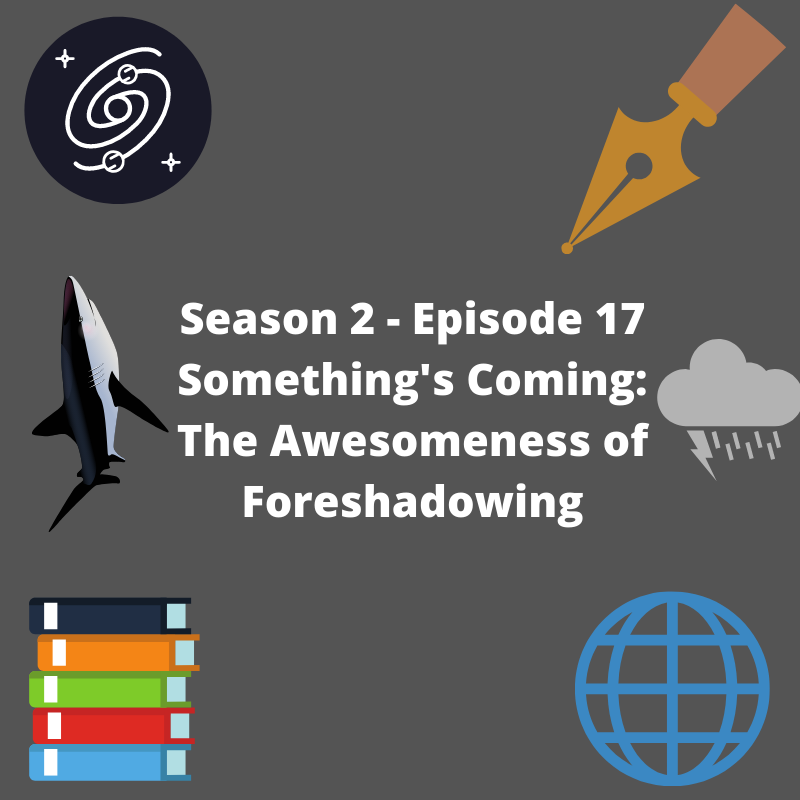 WritersWorld5's tweet photo. There's a storm coming! Catch today's episode as we talk about the #Awesomeness of #Foreshadowing! Also, don't forget to check out last weeks episode on making each #Character #Unique!
https://t.co/kECHe75Hit
#AmWriting #Podcast #Podcaster #Podcasters #MondayPodcast #NewEpisode https://t.co/sBIZnVhRcs