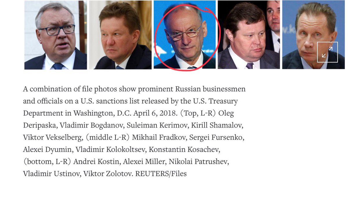 Cody Shearers 2017 source. Direct link to Nikolai Patrushev. Semiprecious metals and a Russian oligarch. (Cobalt, copper???)Fixer for FSB.  http://archive.vn/cBlSH 