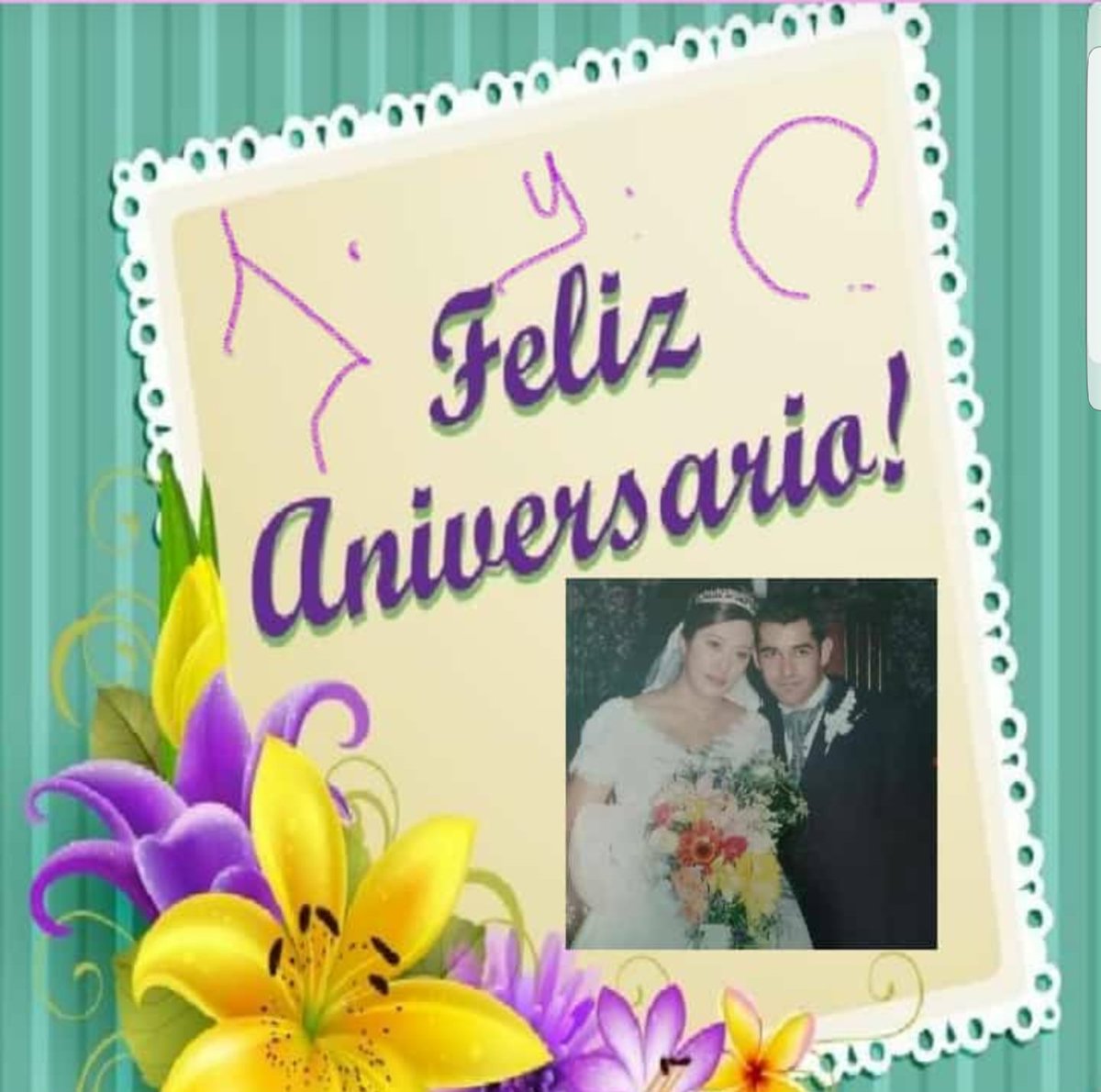 Lucy_Gaxiola's tweet photo. Felicidades por su aniversario, que este día tan especial para uds. Lo pasen de lo mejor, al lado de sus hijos. Los queremos mucho al igual q. Muchas personas más los quieren. 
Gracias a Dios por ustedes y por los nietos q. Nos han dado. FELICIDADES. https://t.co/qKHzFgQry8