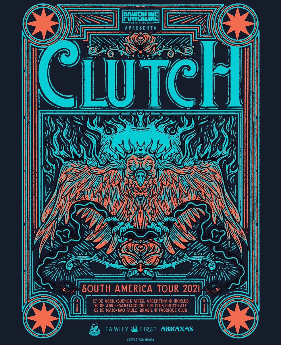 We’re happy to announce that our South American shows have been rescheduled for 2021. April 27 - Buenos Aires, Argentina @ Uniclub April 30 - Santiago, Chile @ Club Chocolate May 2 - São Paulo, Brazil @ Fabrique Club