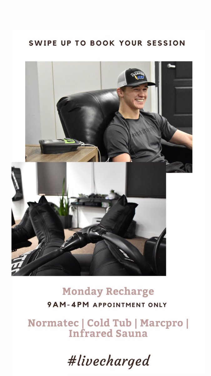 Kw_recovery_lab's tweet image. Book Now! 
square.site/book/D5VDHN5XY…

#livecharged #recoverylab #normatec #coldtub #infraredsauna #wellness #recover