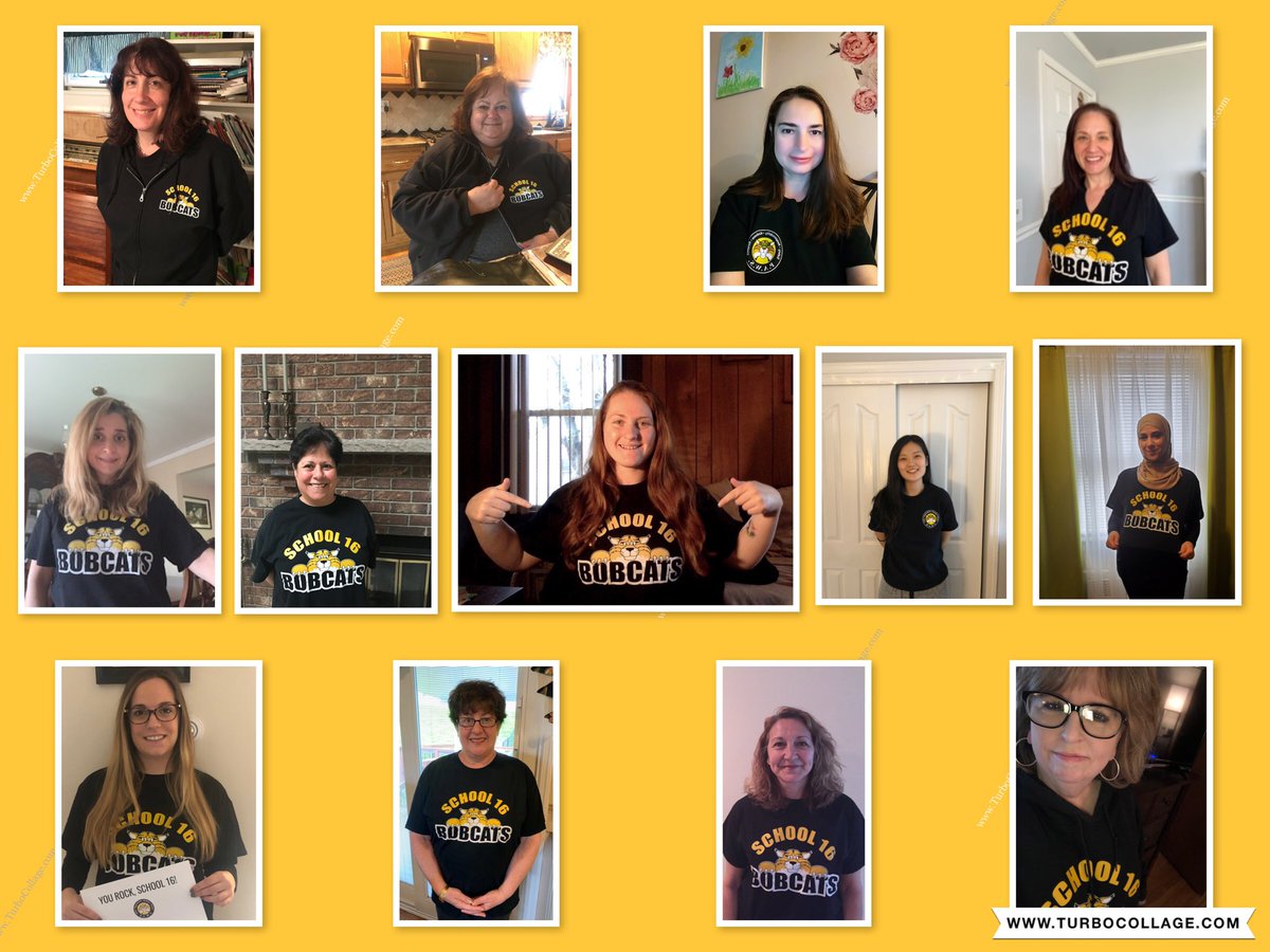 16Clifton's tweet photo. School 16 staff shows off our Bobcat spirit! #cliftonconnects https://t.co/CbJVkT3Omi