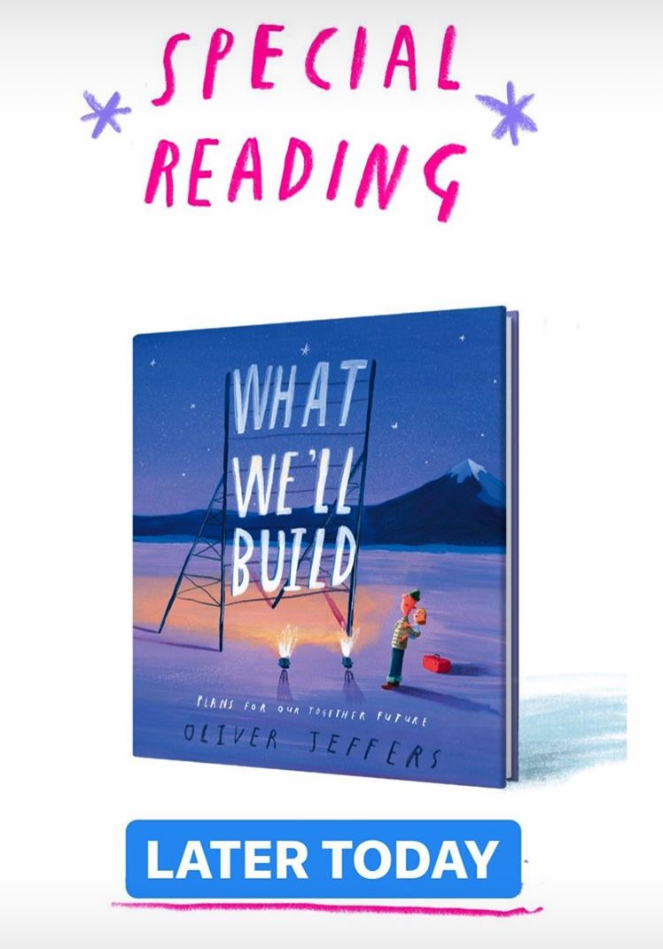 Tune into <a href="/OliverJeffers/">Oliver Jeffers</a> instagram tonight at 7pm for a special first time read of his new book! I know I will be 🤗<a href="/WoodhillSchool/">Woodhill School</a> <a href="/InspireSELondon/">not in use</a>