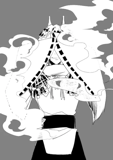 #やまがみ #山擬人化
笑み 