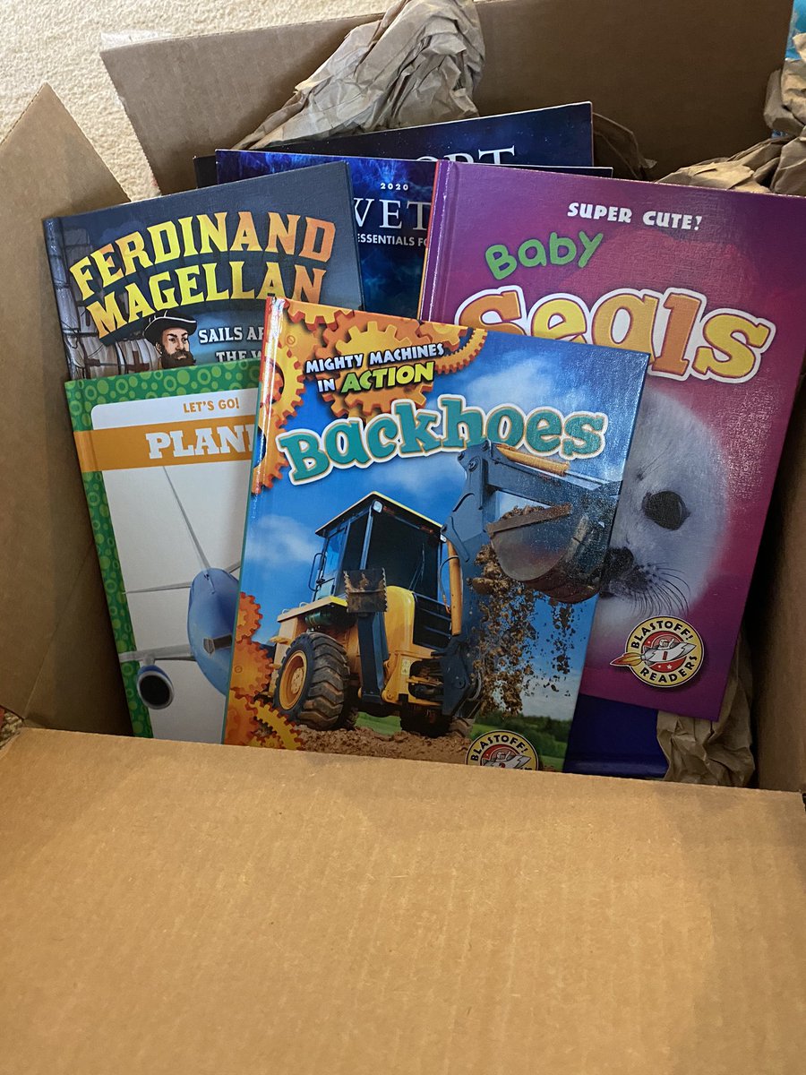 Thank you, @BrainstormLibra for the Free Mystery Box of books! I love your nonfiction titles and can’t wait to add these to my collection <a href="/BESClippers/">Bridgeton Elementary School</a> 💗 My students love your books too! Big thanks to rep Catherine W! Love her MN accent😊