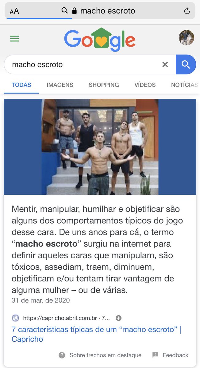 filipeebarreto's tweet photo. #Thelma: Você é um macho escroto!!

Lucas: Essa é a SUA opinião 

#BBB20          O Google: https://t.co/WeL4ieJKef