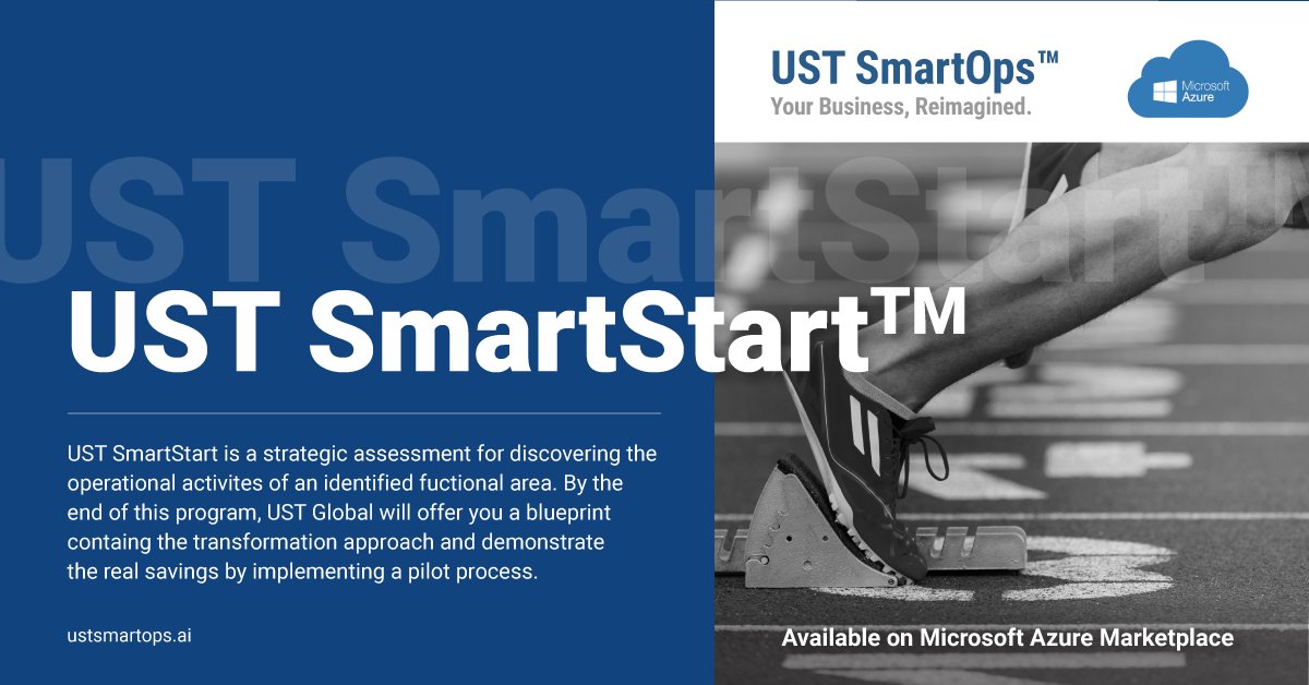 USTglobal's tweet photo. #IntelligentAutomation is one way to efficiently get disrupted businesses back on track. Available on @MicrosoftAzure, #USTSmartStart delivers a blueprint to automate processes with savings in only 8 weeks. Learn more: https://t.co/S1Q9l7NNVk #IPA #MicrosoftAzure #USTSmartOps https://t.co/lbCYr0XvsR