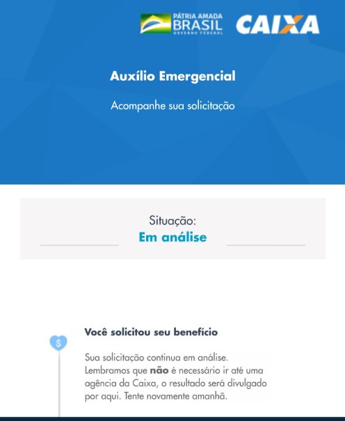 #AuxilioEmergencial #DataPreve #caixatem #auxiliomergencial 
Absurdo, fiz o cadastro dia 07/04 😔