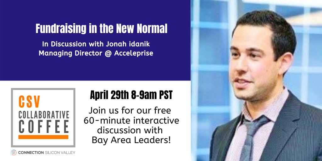 jfedeyko's tweet photo. Wondering how fundraising will be in the new normal? @jmidanik will chat with us about how to #fundraise in tough times in our @connectsv  #CollaborativeCoffee series "Fundraising in the new normal" April 29 at 8am PST
https://t.co/Jh5dCLMP0z https://t.co/FdC1rrlNFz