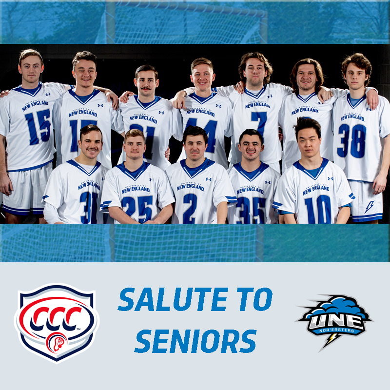 CNE_Sports's tweet photo. #CCCMLAX Salute to Seniors:
@UNESports @UNE_MLax 

🥍Zach Bossi
🥍Garett Bozek
🥍Donovan Connor
🥍Ben Feintuck
🥍Dylan Jones
🥍Jake Kampner
🥍Andrew Loya
🥍Noah Luccini
🥍Sam MacKenzie
🥍Collin Morrow
🥍Adam Race
🥍Jacob Vaneck

#d3lax https://t.co/qpUrooD2WN