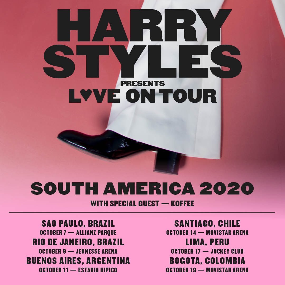 #DeConcierto
En próximos días se anunciaría aplazamiento de todas las fechas en Sudamérica para el #LoveOnTour2020 de Harry Styles, se pospondrían hasta 2021.