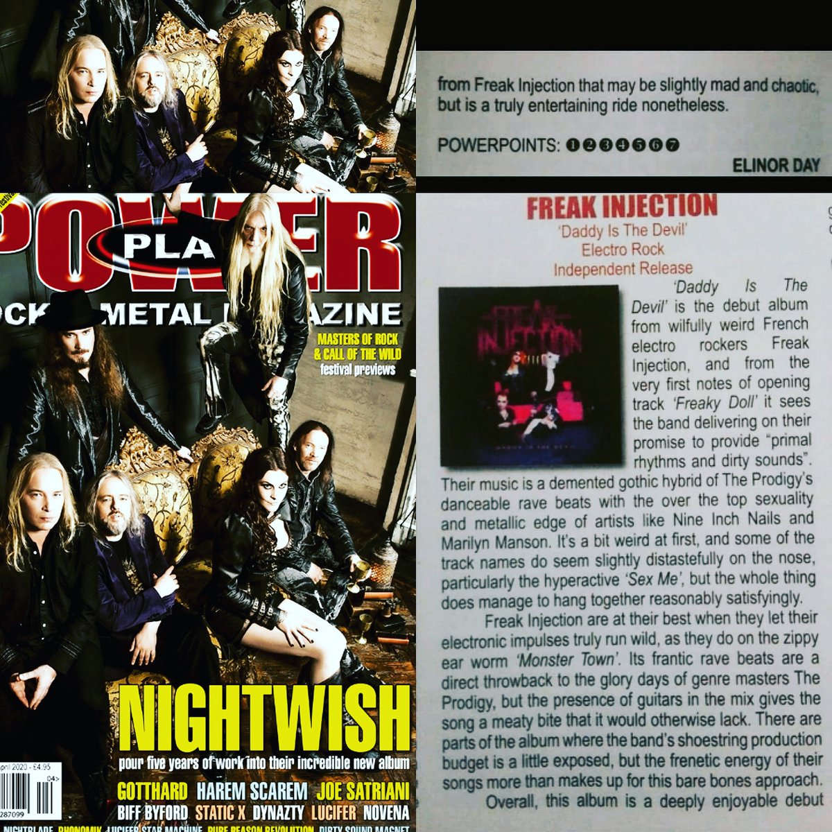 Freak_Injection's tweet image. NEW REVIEW Mag 🔥

Powerplay magazine (UK)

"Their music is a demented gothic hybrid of the Prodigy's favorable rave beats🛸 with the over the top sexuality and metallic edge of artists like Nine Inch Nails and Marilyn Manson" 💀

Magazine available in the UK