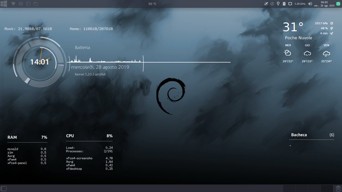 XfceNation's tweet image. You can make xfce look as beautiful as you like. Find even more here forum.xfce.org/viewtopic.php?… #XfceUI #XfceTheming #UITheme #MakeXfceBeautiful