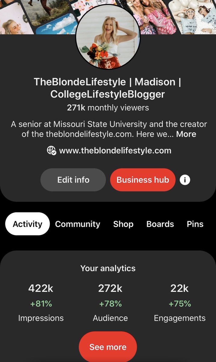 BLifestyleBlog's tweet image. Hard work pays off! I hadn’t been taking my Pinterest account seriously over the last few months and almost let it die. Within one month I’ve almost doubled the traffic I had. 😎❤️