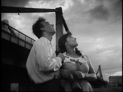 The Cranes are Flying dir. Mikhail Kalatozov (1957)- We spent much of the 50s obsessed with beating Russia to the moon. In a country with sensible priorities, we would've been focused on working a handheld camera half as well as revolutionary cinematographer Sergey Urusevsky.