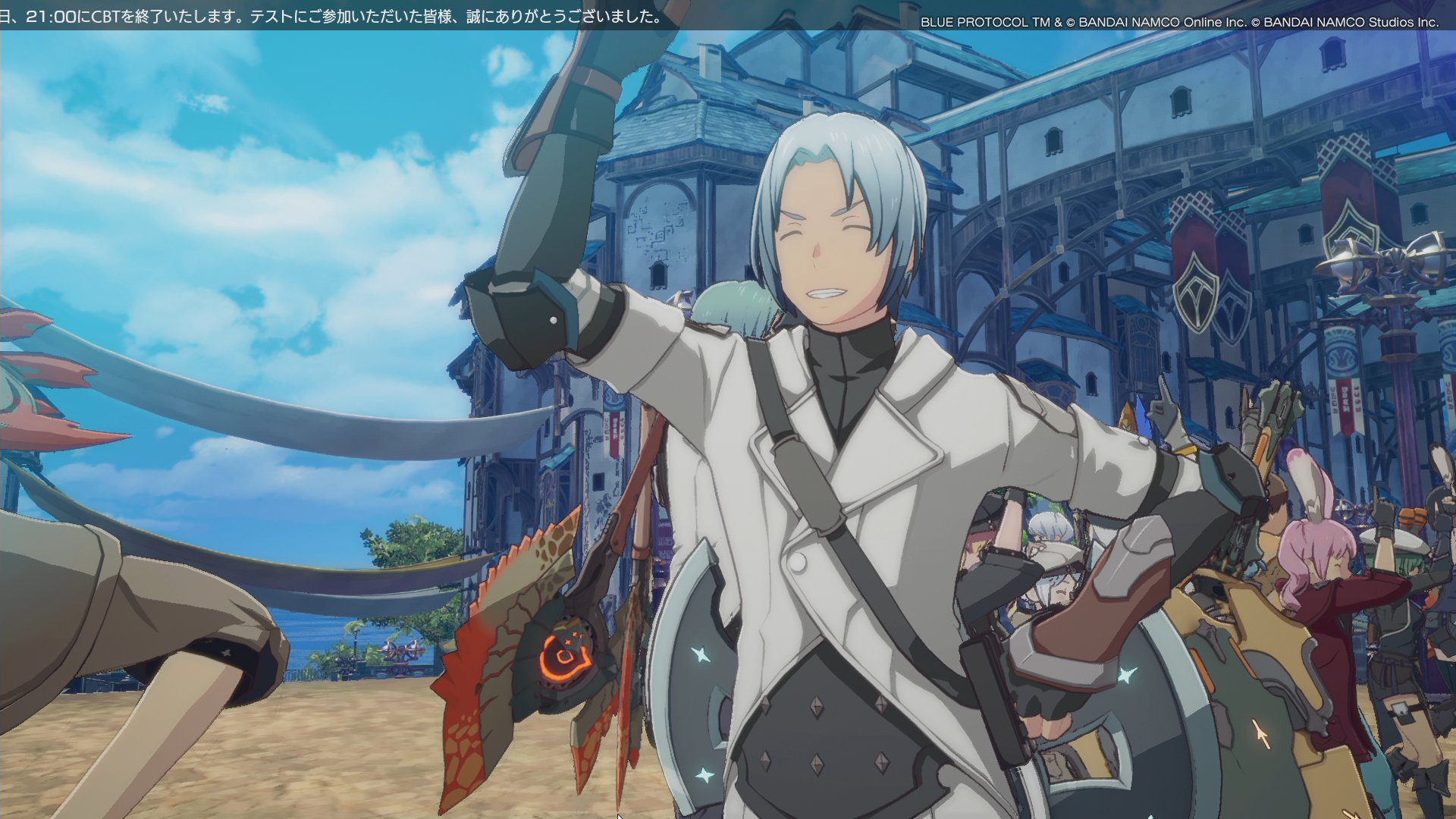 Twitter 上的 ユニ ゲーム実況vtuber ギリギリ間に合ったブループロトコル クローズドbテスト終了直前放送をご覧頂いた皆様ありがとうございました アニメ調の美しいキャラクターが何十人も開拓局前広場でおどりながら また会おうねー って言ってて