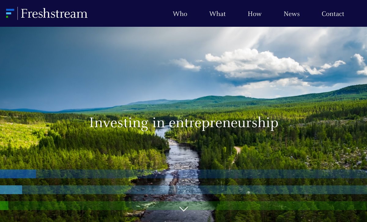 Introducing our revitalised brand for Freshstream -
Investing in entrepreneurship: freshstream.com