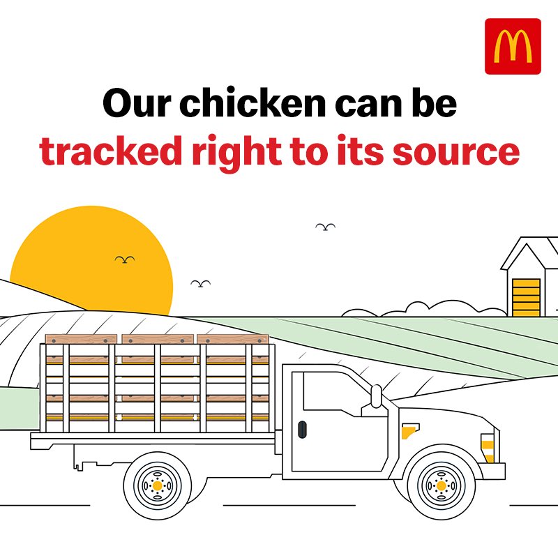 mcdonaldsindia's tweet photo. Our chicken can be traced right to its source! This means that there's not just deliciousness but also safety in every bite you eat, every time. 
#FoodSafety #StaySafe #McDelivery #McDonaldsIndia #CrewSafety #ImLovinIt #Lockdown #StayHome #StrongerTogether #QuarantineLife https://t.co/15SiOjFzPZ
