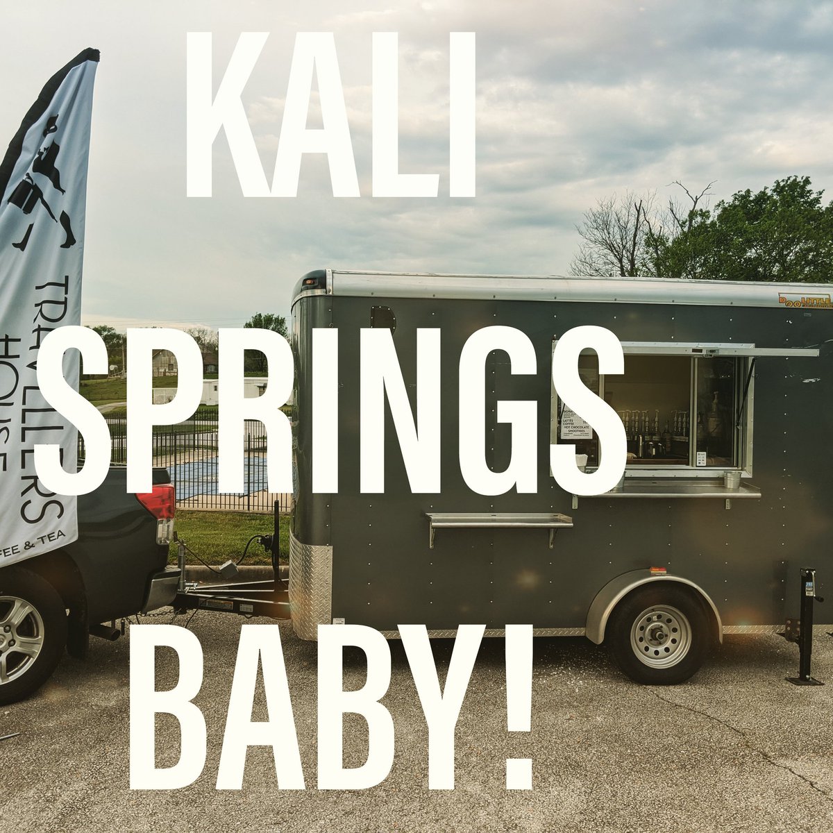 That's right! We're @ Kali Springs neighborhood in Ozark!

On the corner of Trevor trl and Shady Cove
Today only from 7.30a to 11.30!

Come get your coffee, tea, hot chocolate and more!