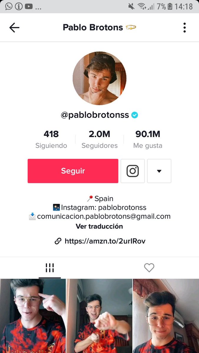 Hola todos acaba de empezar soy un Tik Toker con mas de 2 millones de seguidores espero que me deis un apoyo aqui🙄👍