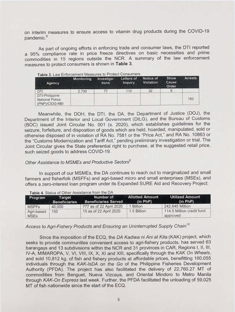 President Duterte’s fifth weekly report to Congress on government’s coronavirus response  @ABSCBNNews