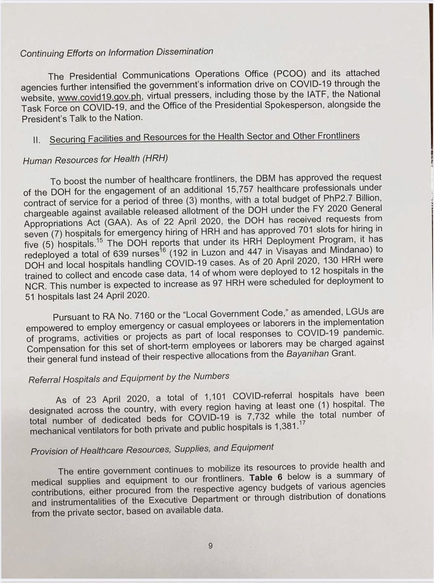 President Duterte’s fifth weekly report to Congress on government’s coronavirus response  @ABSCBNNews