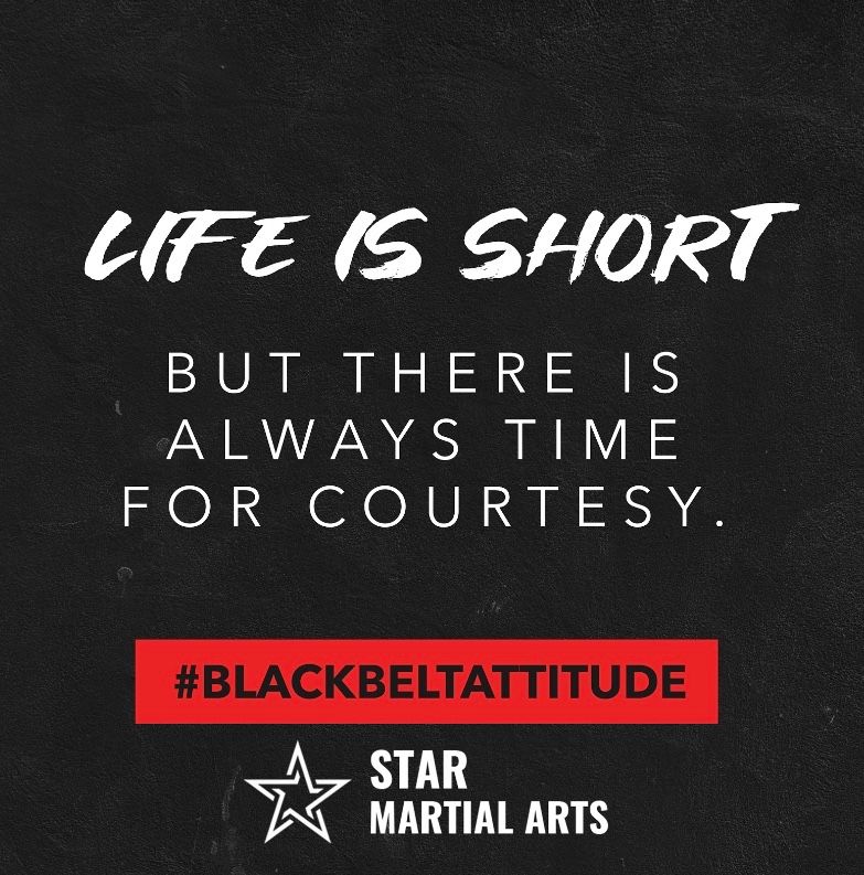 StarMA_Eng's tweet photo. Remember to always have a black belt attitude! 
#blackbeltattitude #starmartialarts #courtesy https://t.co/x9gbueevO6