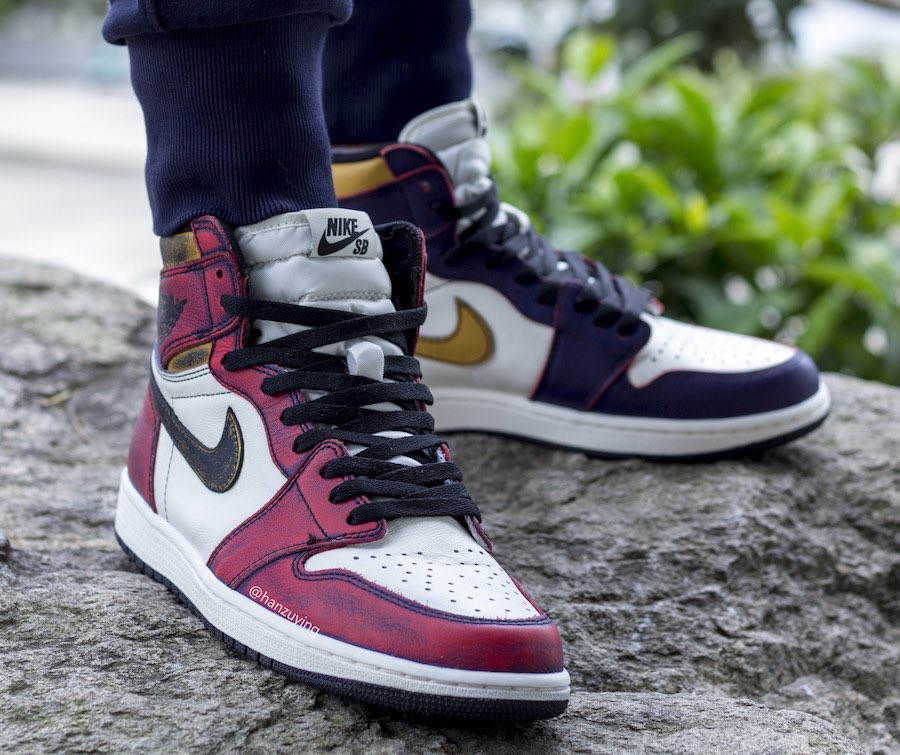 高知インター店】 レイカーズ US7 NikeSB NikeSB エアジョーダン1 25cm