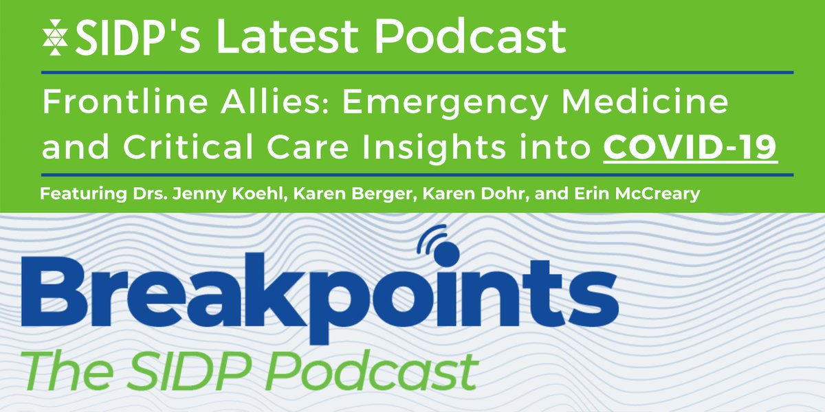 SIDP (@sidpharm) on Twitter photo New Episode of #Breakpoints just posted! Our EM & ICU allies join us & reflect on their first #COVID19 patients, #PPE, #anticoag, #steroid controversies, & more!
Thank you @JLKoehl, <a href="/karenccrx/">Karen Berger</a>, & <a href="/KDohrPharmD/">K-Dur 20mEq</a>!
podcasts.apple.com/us/podcast/bre… New Episode of #Breakpoints just posted! Our EM & ICU allies join us & reflect on their first #COVID19 patients, #PPE, #anticoag, #steroid controversies, & more!
Thank you @JLKoehl, <a href="/karenccrx/">Karen Berger</a>, & <a href="/KDohrPharmD/">K-Dur 20mEq</a>!
podcasts.apple.com/us/podcast/bre…
