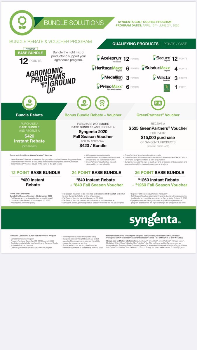 TrevorMorvay's tweet photo. Then on Thursday at 11:00am @TurfPlantProd is happy to bring you @SyngentaTurfCA, @ScottGreenCast with Michael Agnew, PhD to give a refresher and the latest information on #PrimoMaxx. Be sure to review the #SpringBundle and talk to your #PlantProducts rep with any questions. https://t.co/jVcYrsoh7N