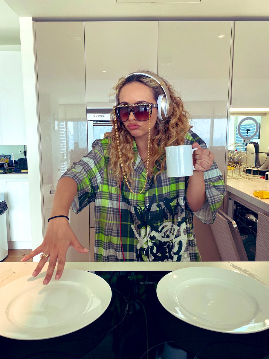 Hope you’re all enjoying my <a href="/BBCR1/">BBC Radio 1</a> DJ set with <a href="/scott_mills/">Scott Mills</a> and @Chris_Stark 📀 Scott hun hurry up and send me some flour will ya. Jade x