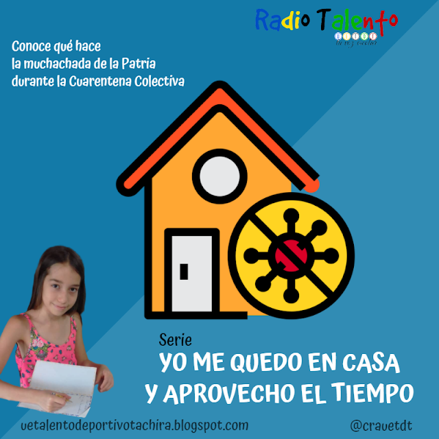 #RadioEscolar Samily Valentina Useche, estudiante del 6to grado en la E.B. Pablo Emilio Gamboa #Táchira <a href="/vozest/">@CRAPABLOE</a> nos cuenta qué hace junto a su familia durante la #Cuarentena 🏡 <a href="/divceup/">Comunidades ZET</a> 📻Serie #YoMeQuedoEnCasa y aprovecho el tiempo
👂➡️bit.ly/3aFxjBH
#PatriaProtegida