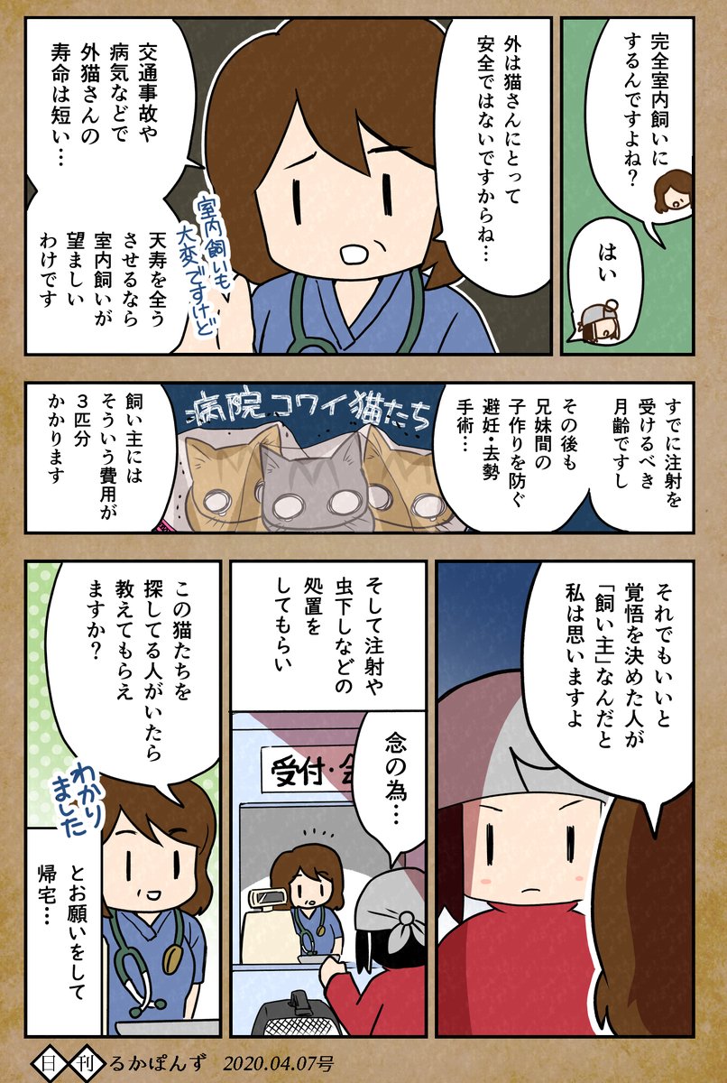 るかぽん 奇数日猫マンガ 偶数日その他漫画 Vtuberもはじめたよ 保護猫３兄妹の猫マンガまとめ 保護したけど すんなり飼えなかった話 2 2 保護猫３兄妹 猫 ねこ漫画 コミックエッセイ 猫まんが